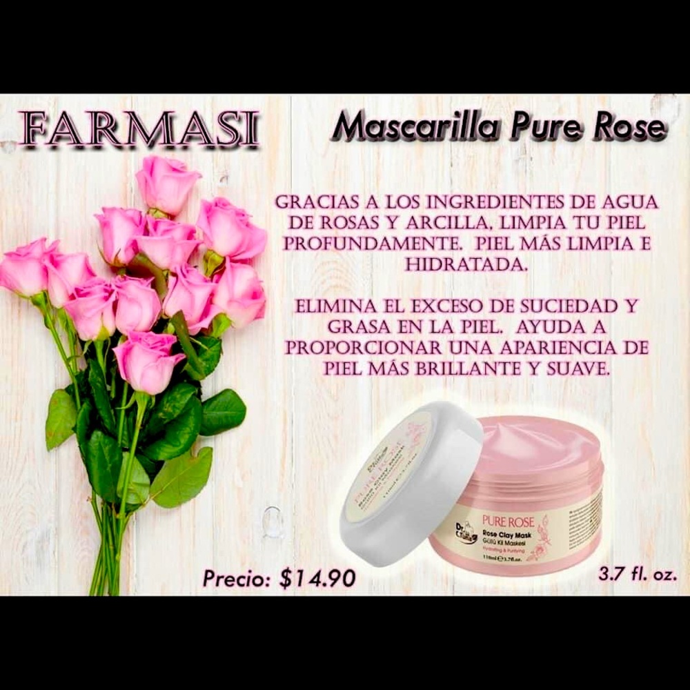 Rose clay mask